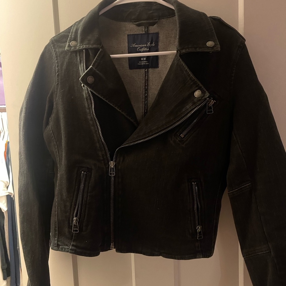 Black jean jacket
